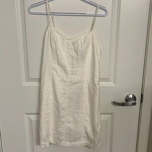 Abercrombie and Fitch Linen Blend White Dress M